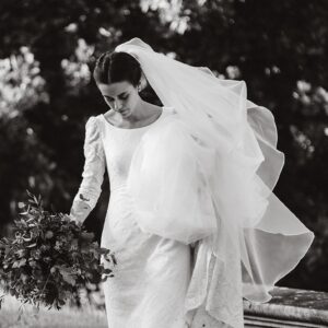 VELO DE ORGANZA DE SEDA